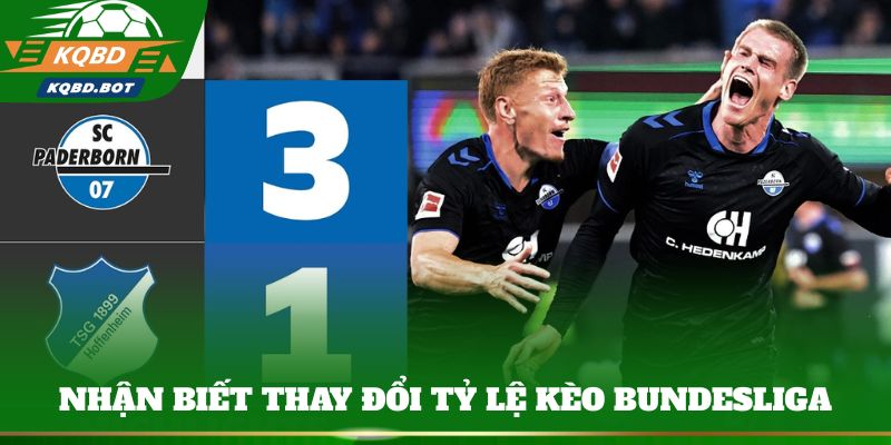 Nhận biết thay đổi tỷ lệ kèo Bundesliga